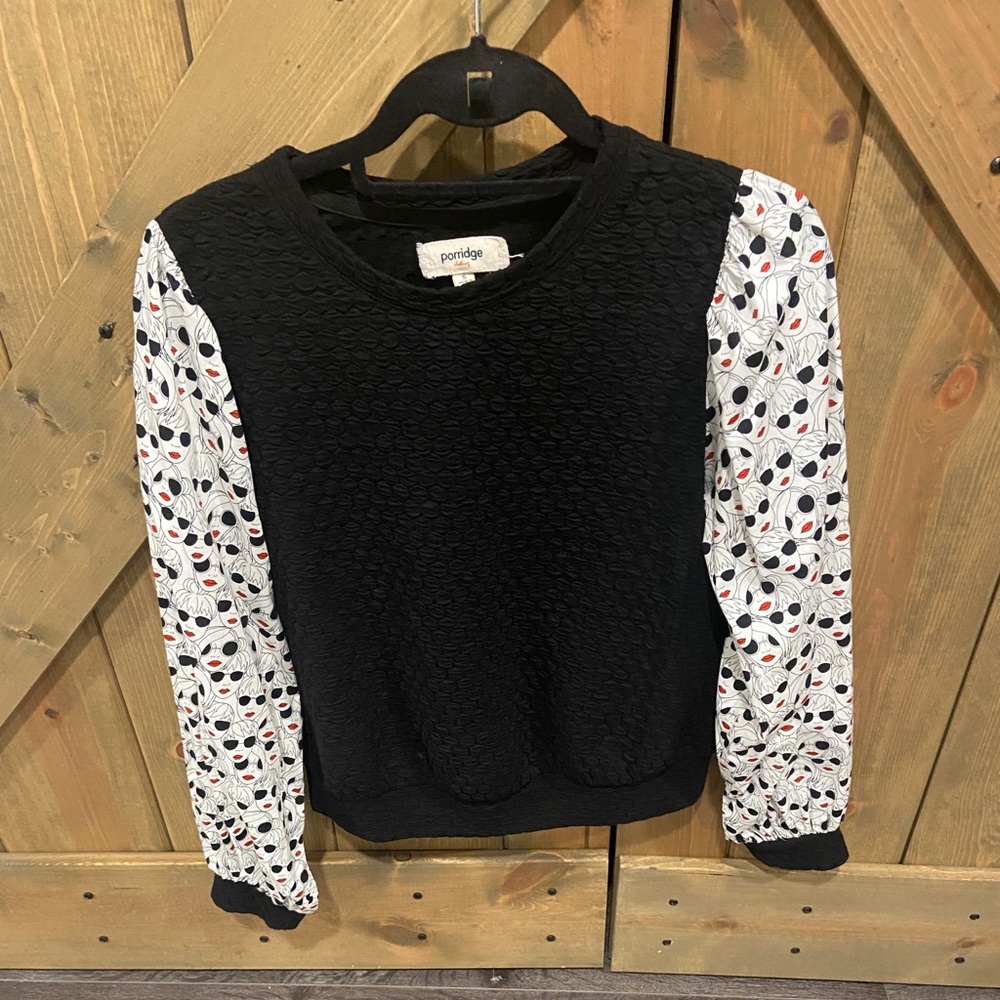 011 Anthropologie Porridge Textured Sweatshirt Size Small Brand New with Tags